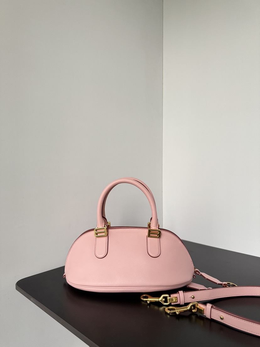 [TOP] BALENCIAGA Bolero Bag 30x13.5x10cm - Pink & GHW - 711 Luxury