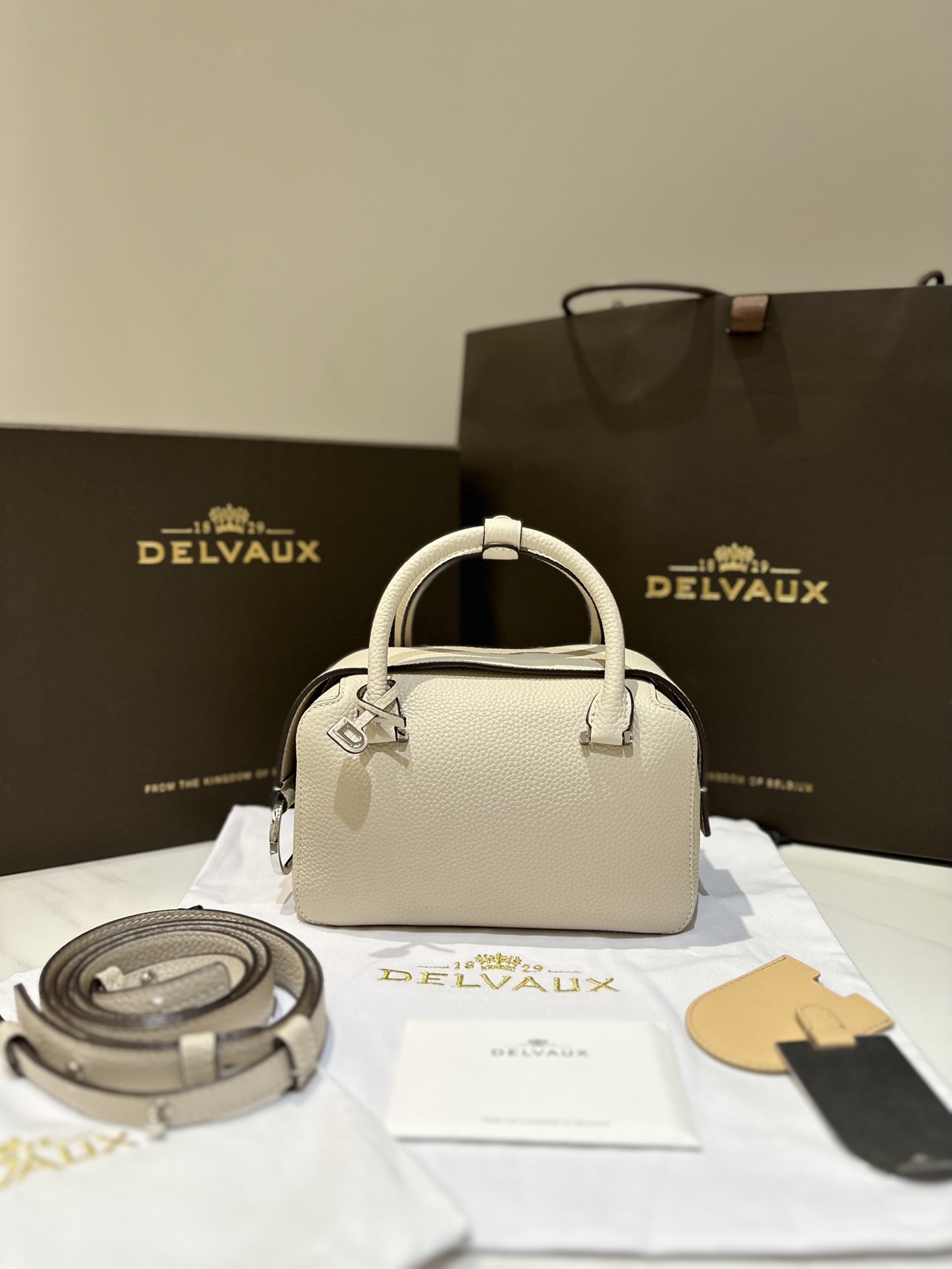 [TOP] Delvaux Cool Box Bag 22cm - Gray - 711 Luxury