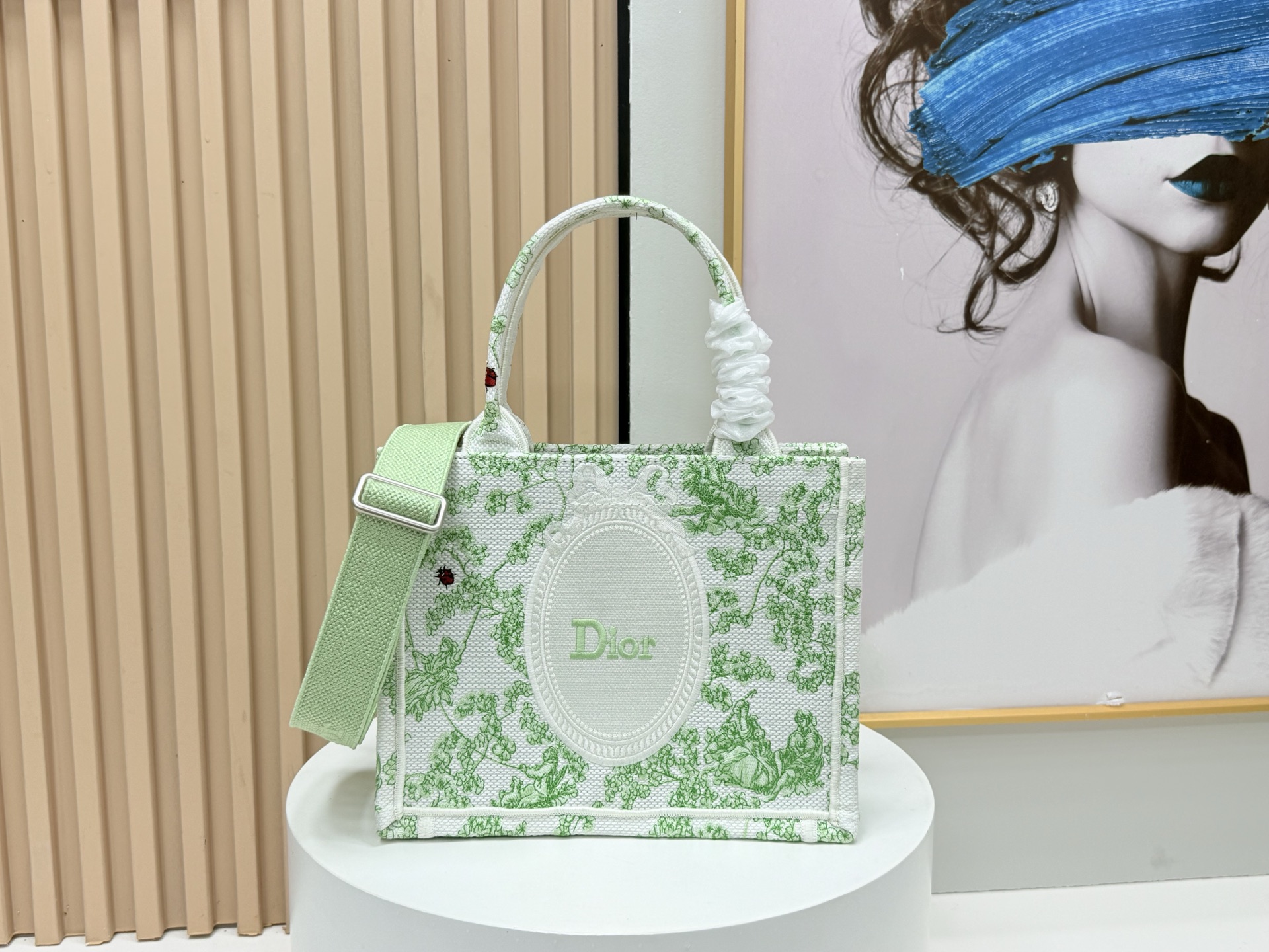 [TOP] Christian Dior  Book Tote Bag - 3 Sizes - Green