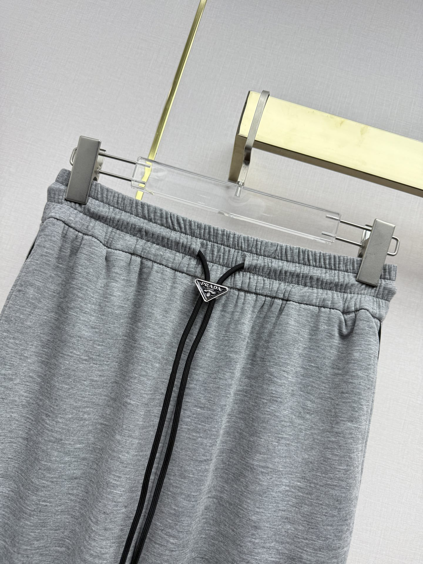 [TOP] PRADA Polo T-shirt + Pants Set - Gray