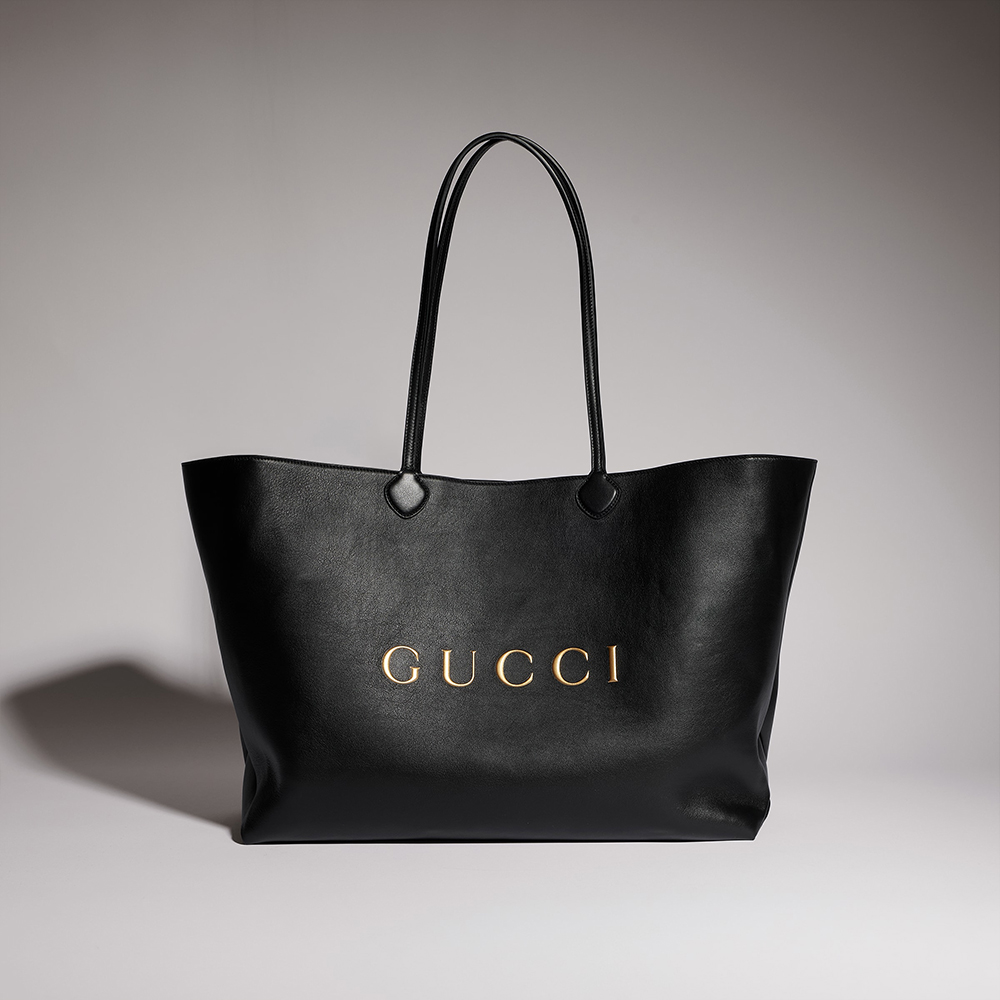 Gucci black Bag GUCCI Gucci NY Large Tote Bag in Black Leather #387140 | Nigo Office