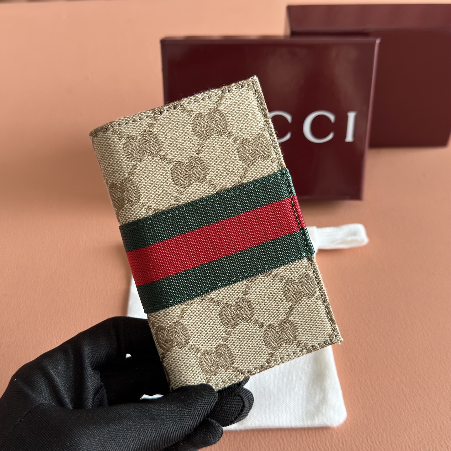 [TOP] GUCCI Card Bag 12 x 7.5 CM - Brown - 711 Luxury