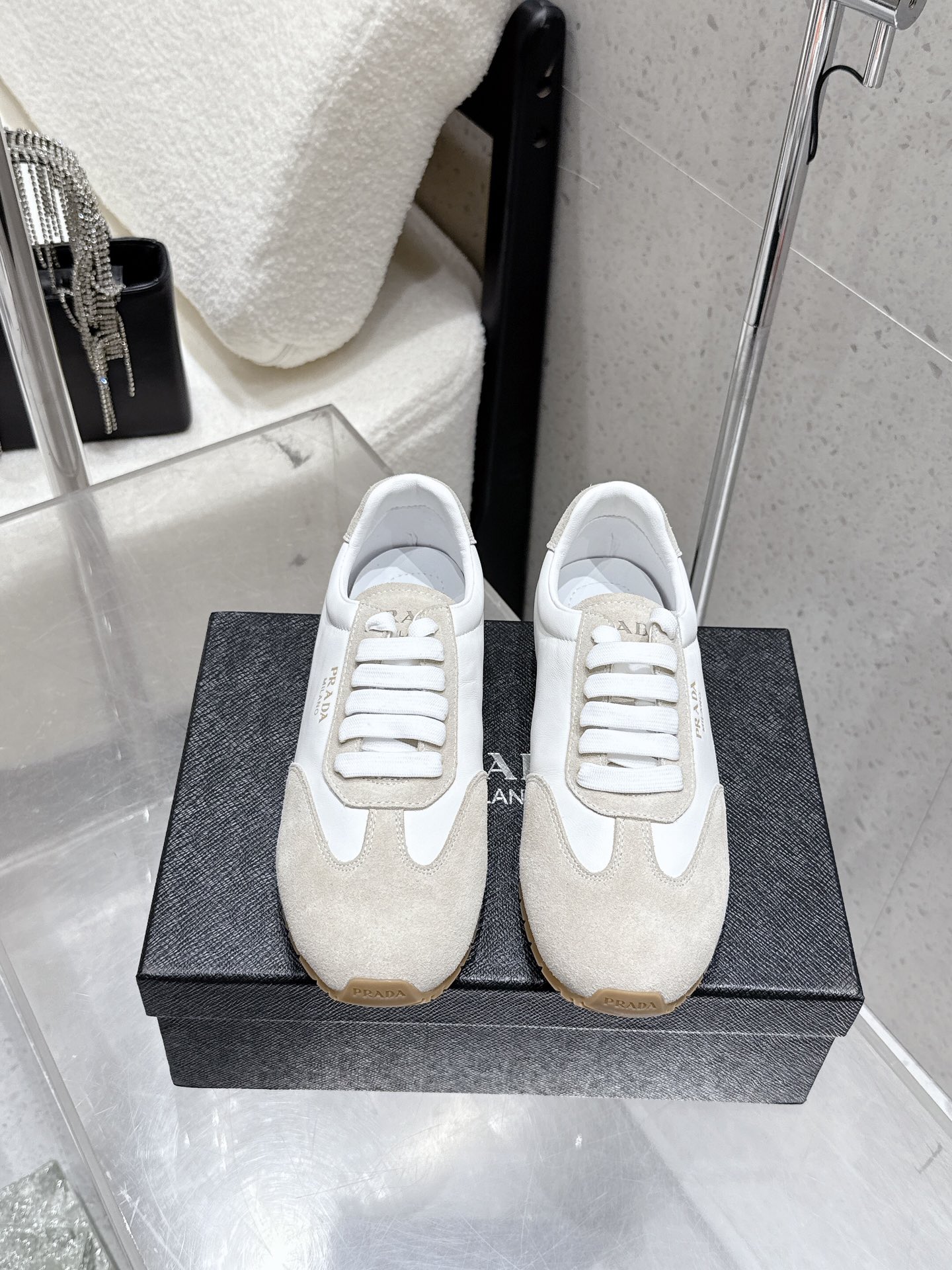 [TOP] PRADA Casual Shoes - Beige - 711 Luxury