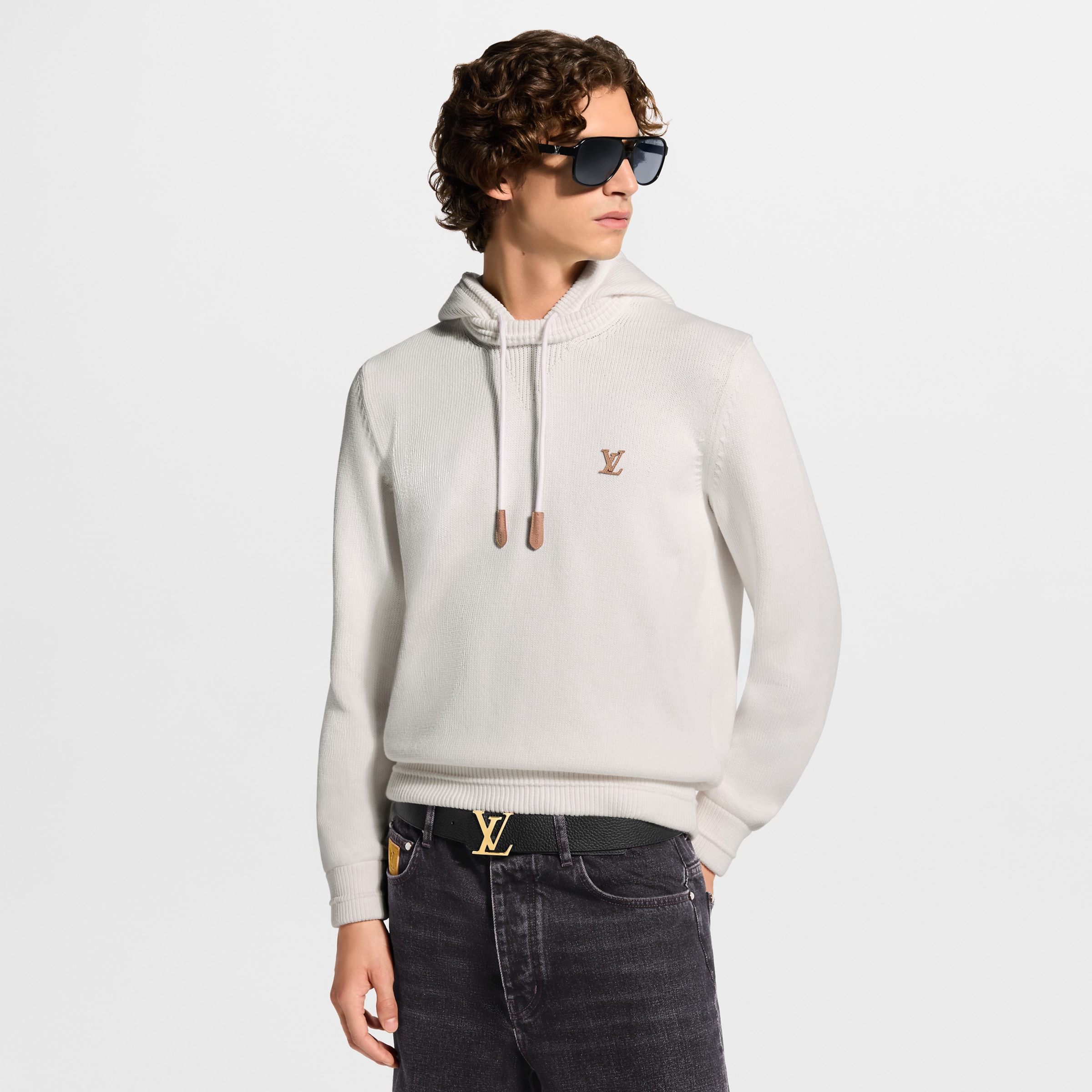 Louis Vuitton Clothing LOUIS VUITTON Knitted Summery Hoodie #393517 View 2 | Nigo Office