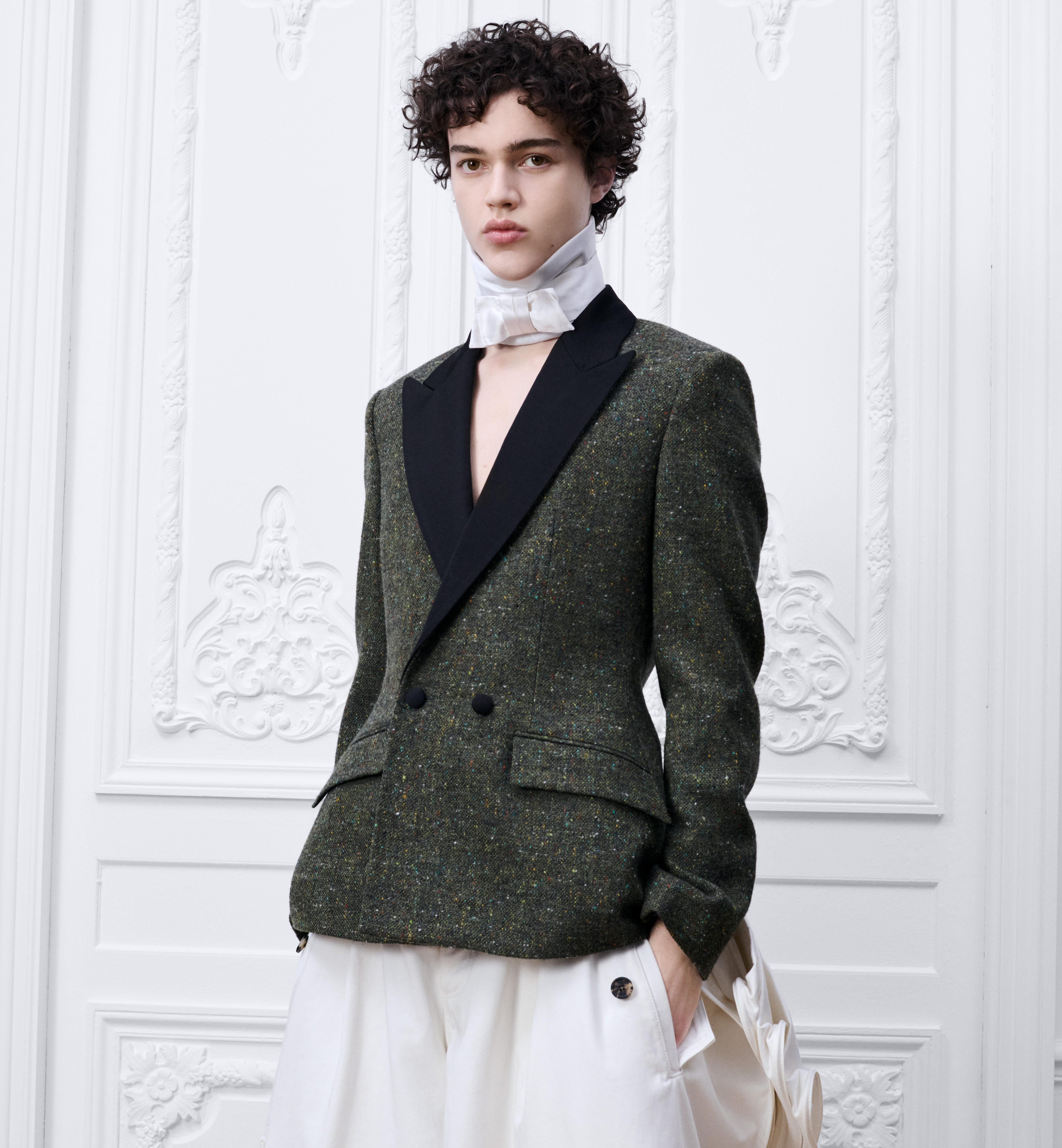 Dior green Clothing DIOR Bar Jacket Green Virgin Wool Tweed #390383 View 2 | Nigo Office
