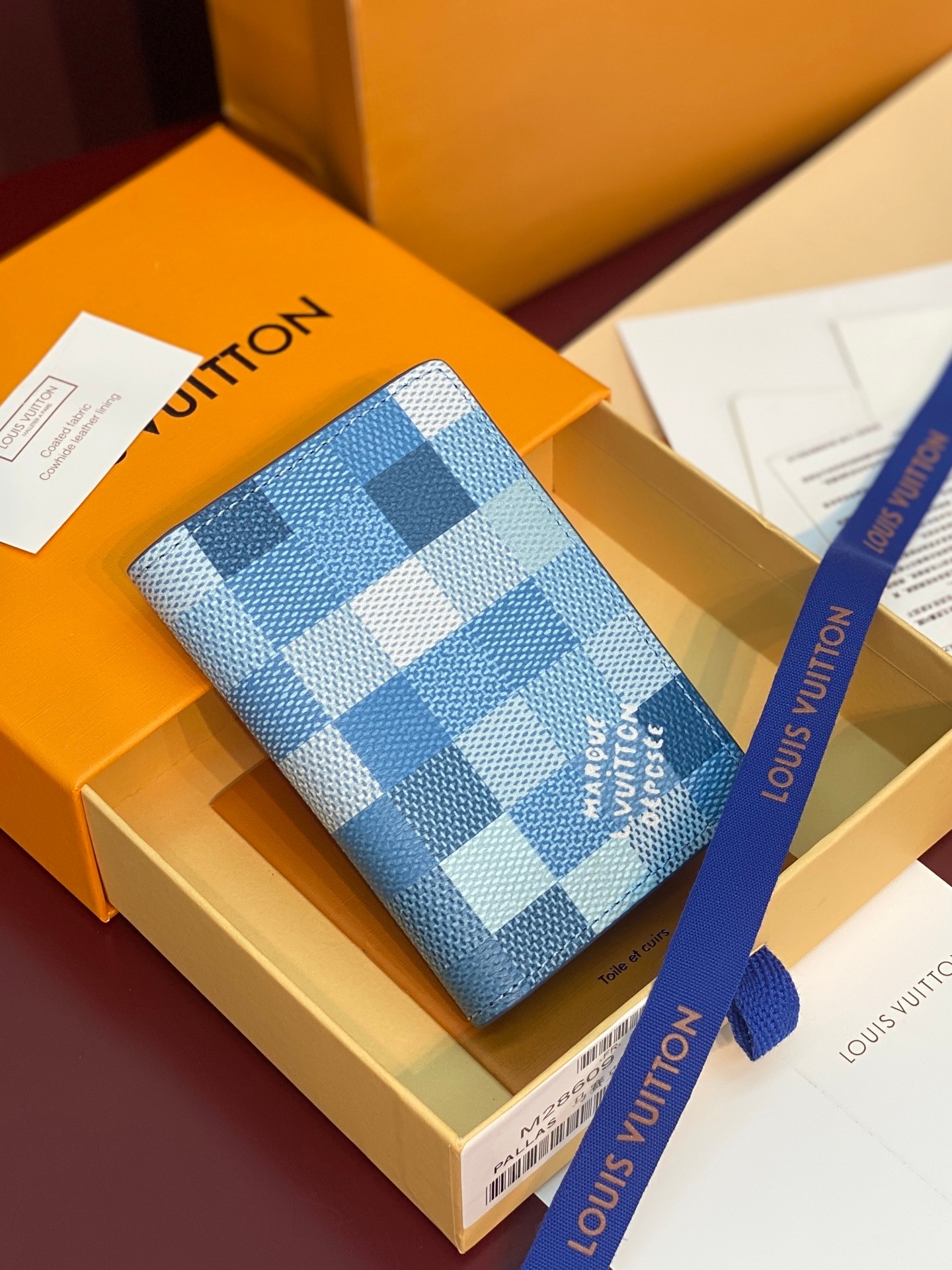 [TOP] Louis Vuitton LV Wallet 7.5 x 11.1 x 1cm - Blue - 711 Luxury