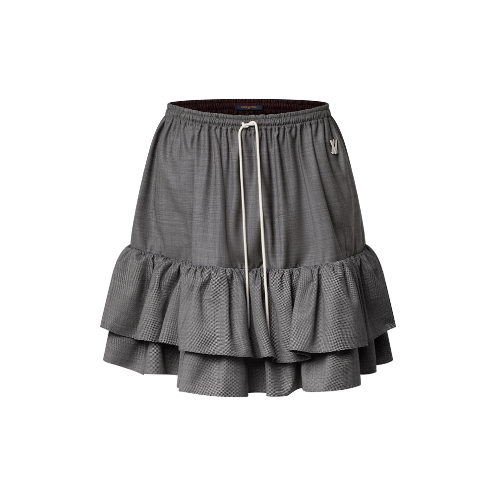 LOUIS VUITTON Ruffle Hem Skirt #378187