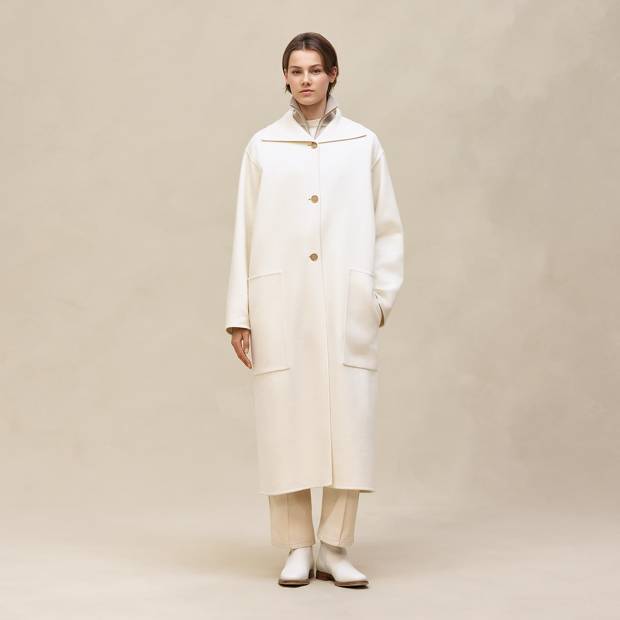 Designer Clothing Hermès Long Cashmere Coat #394228 | Nigo Office