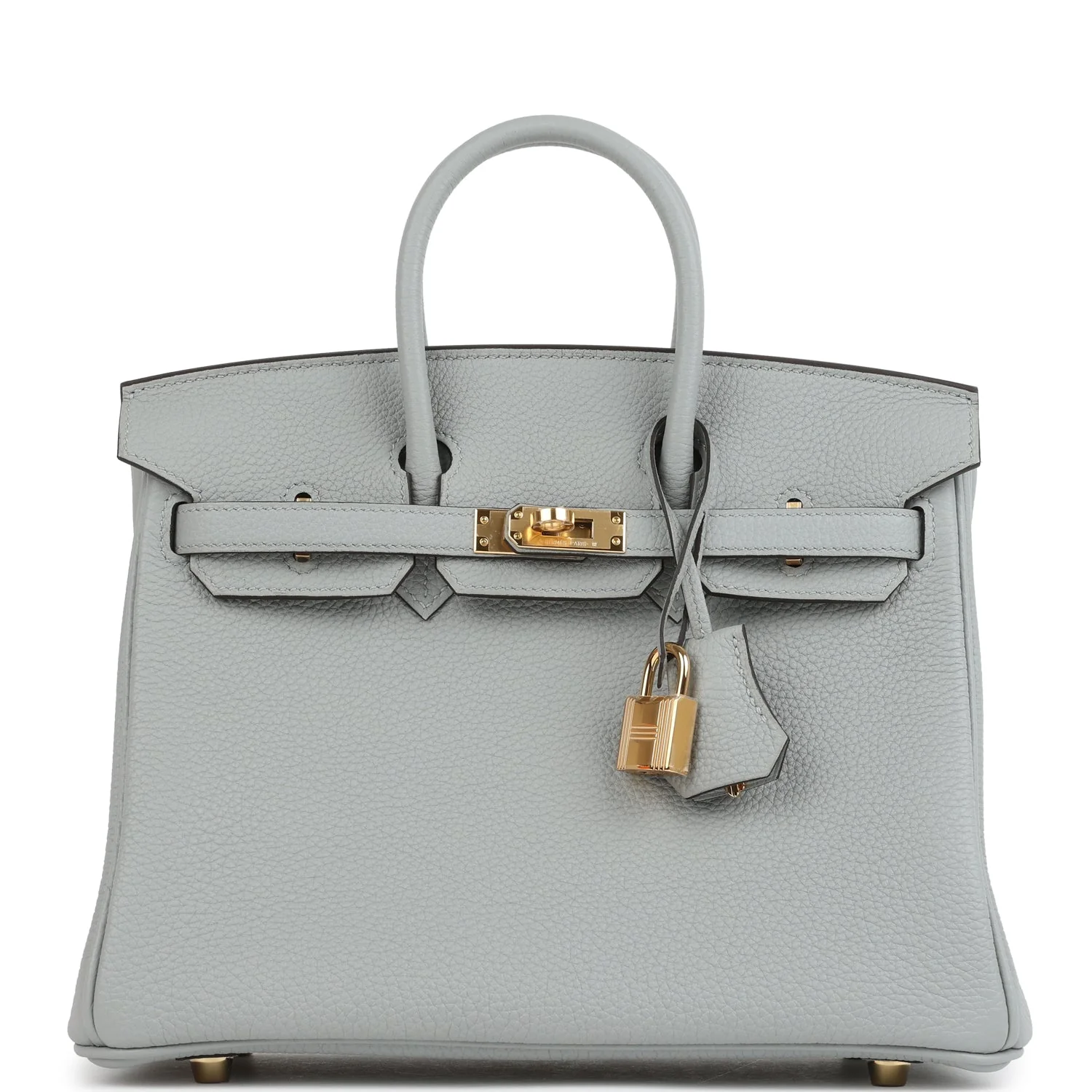 Hermes BirkinBleu Glacier Togo Gold Hardware