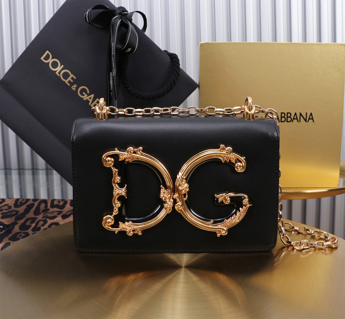 [TOP] Dolce & Gabbana D&G Girls Bag  21x5x13.5 cm - Black - 711 Luxury