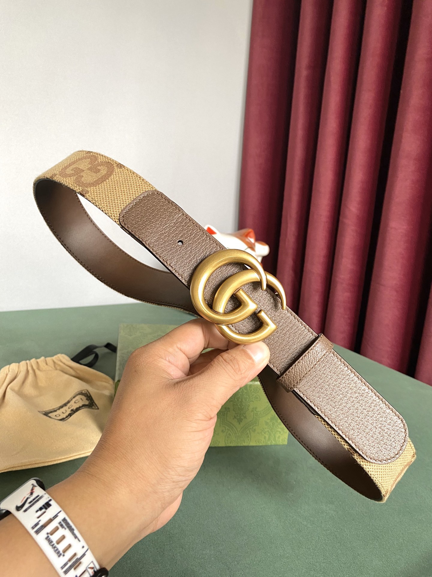 [TOP] GUCCI Belt 4cm - Brown - 711 Luxury