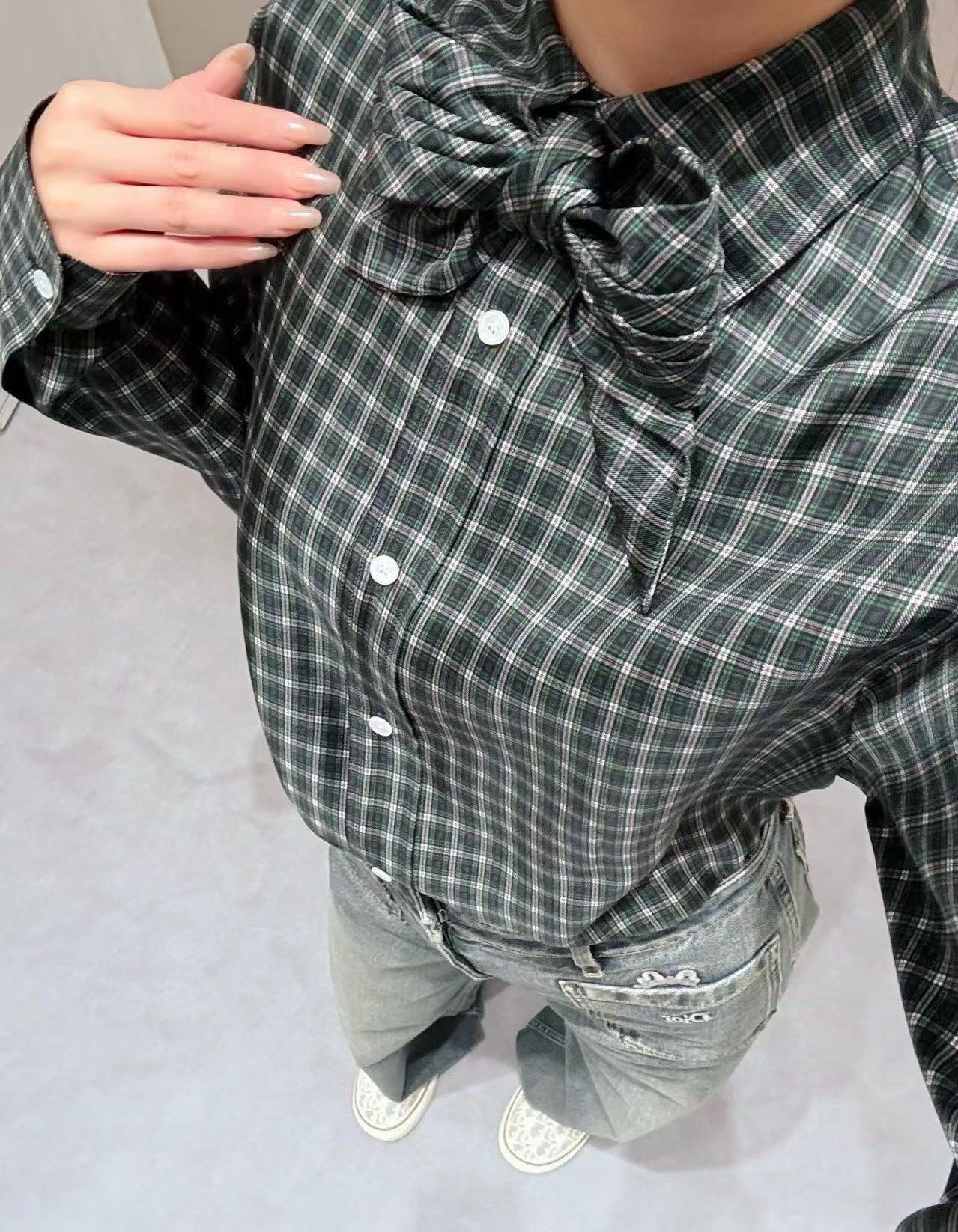 [TOP] Christian Dior Shirt - Green - 711 Luxury