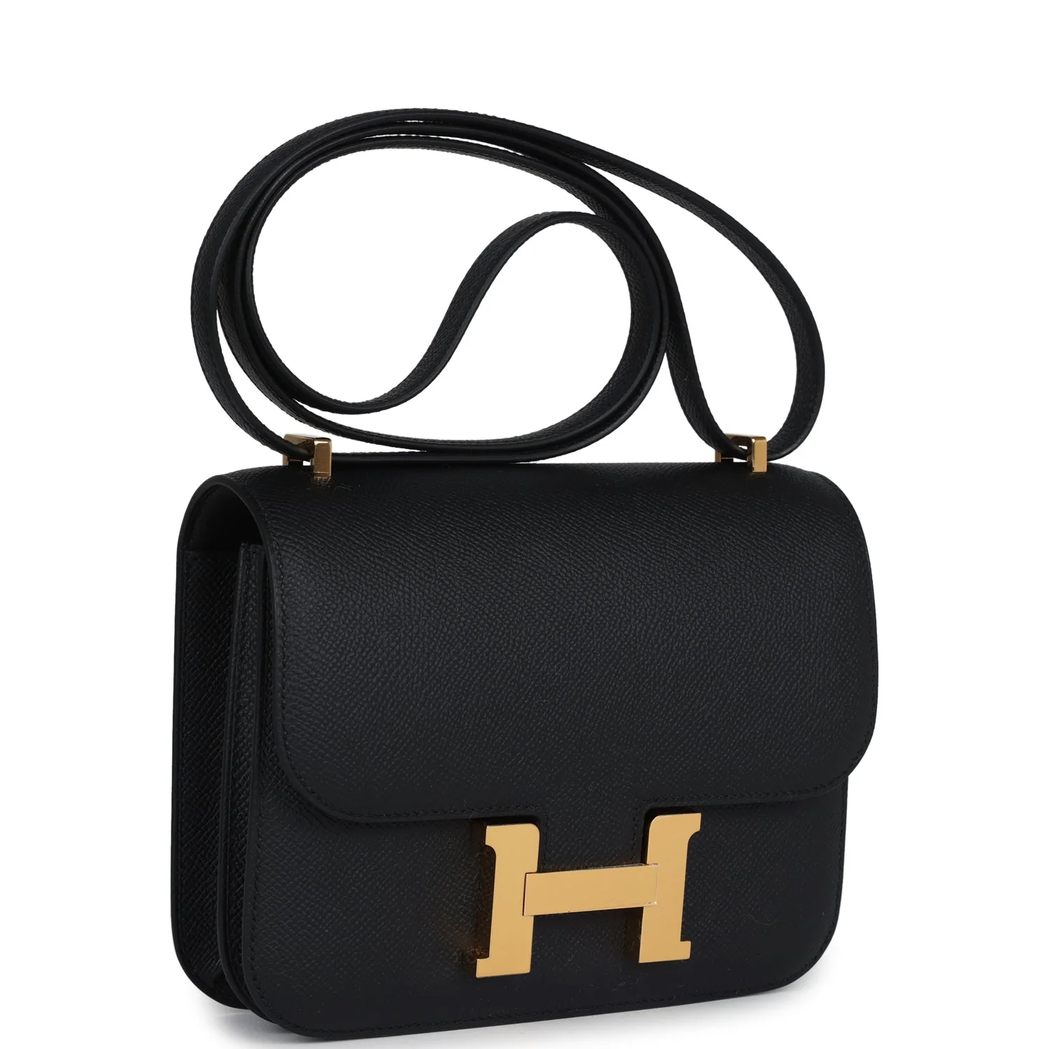 Hermes Constance  Black Epsom Gold Hardware