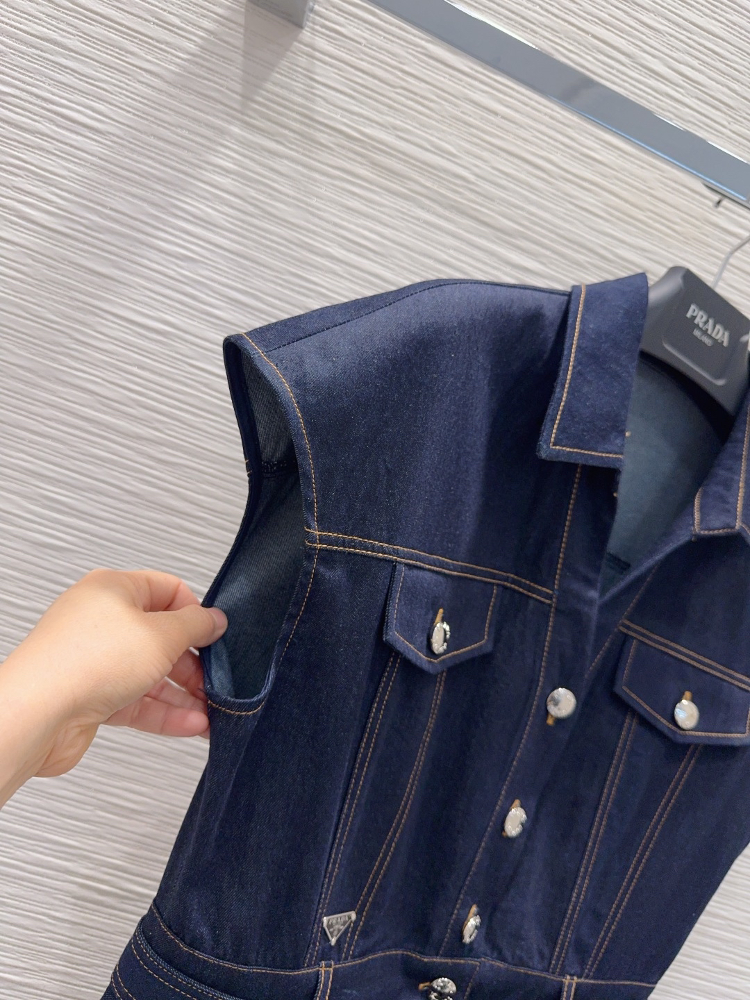 [TOP] PRADA Denim Dress - Navy Blue