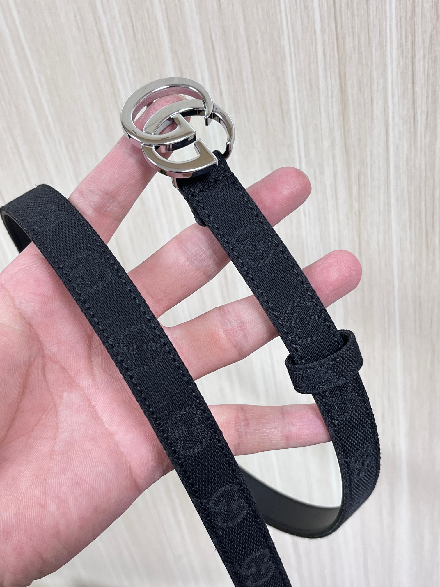 [TOP] GUCCI GG Belt  - Black - 711 Luxury