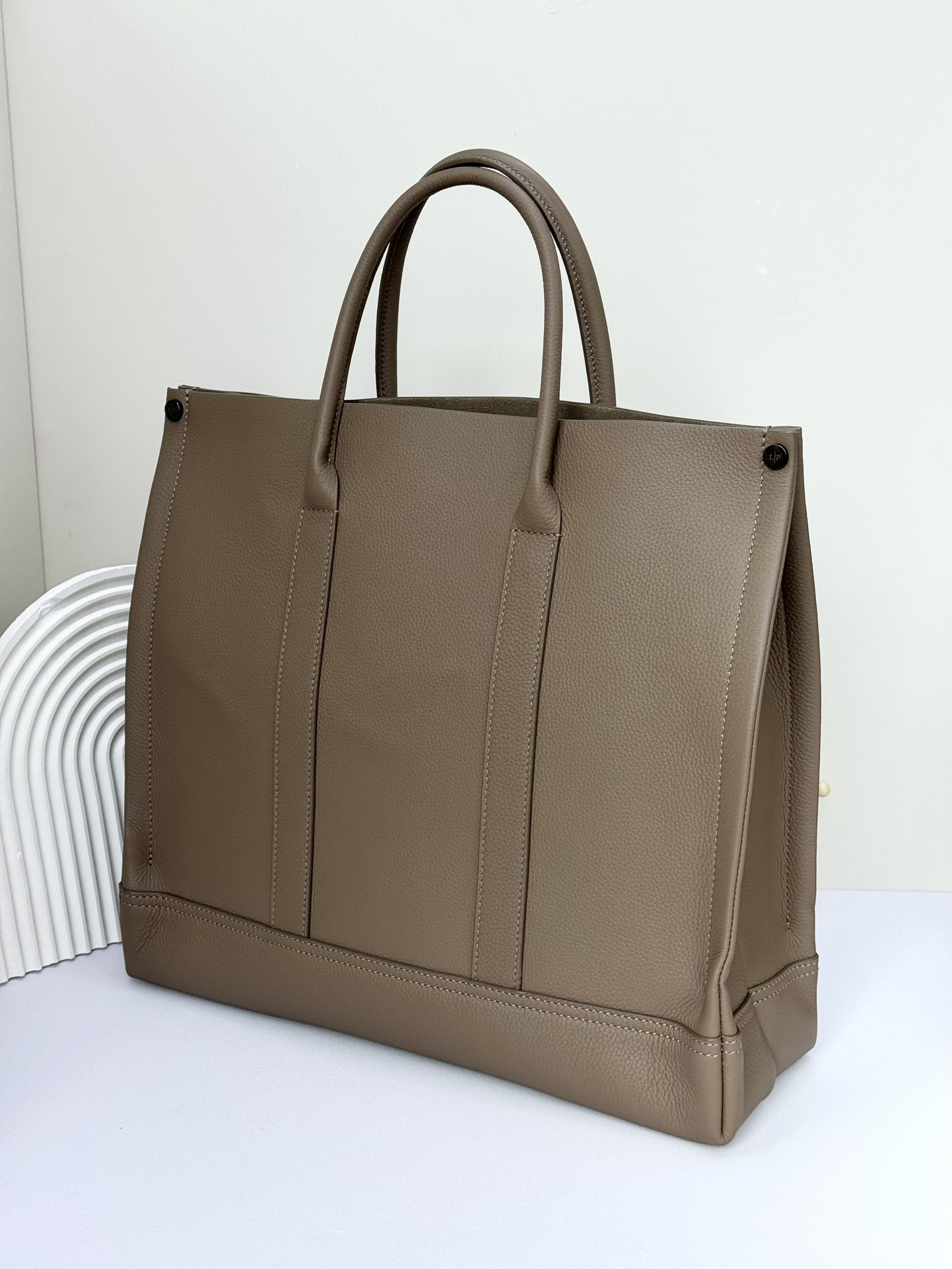 [TOP] Loro Piana Beam Tote Bag 38 x 36 x 10 cm - Dark Brown - 711 Luxury