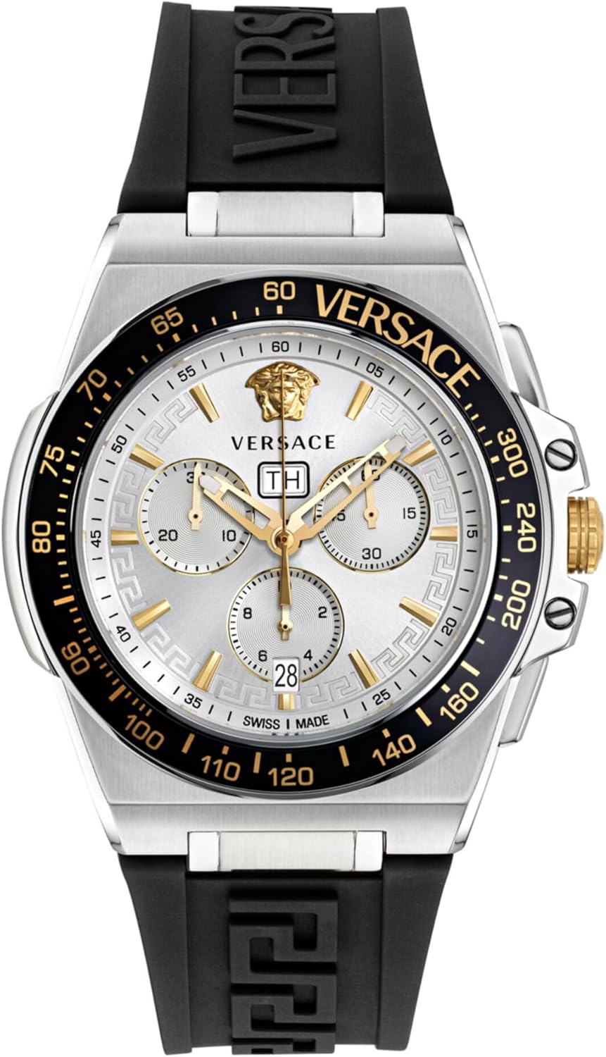 Versace Greca Extreme Chrono Silicone Watch