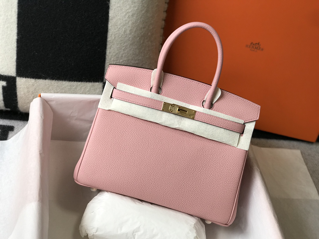 [TOP] HERMES Birkin Togo Leather 30cm - Rose Confetti & GHW - 711 Luxury