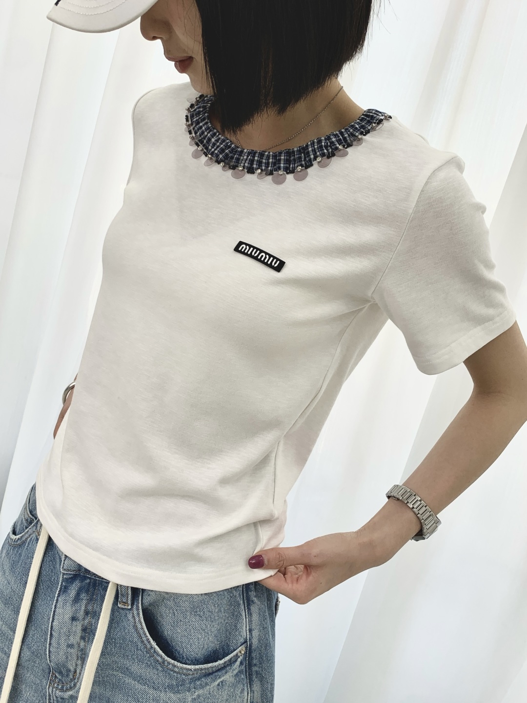 [TOP] Miu Miu  T-shirt - White
