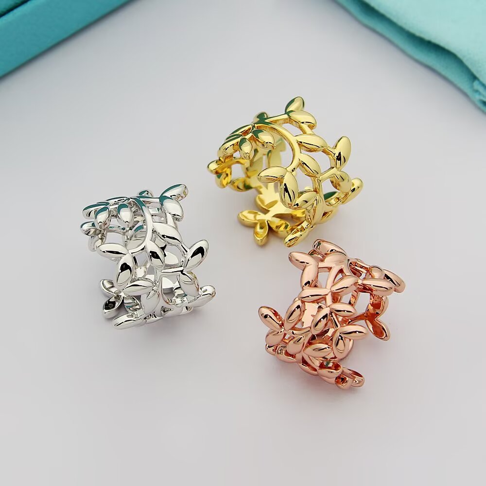 [TOP] Tiffany and Co. Olive Leaves Ring - 3 Colors