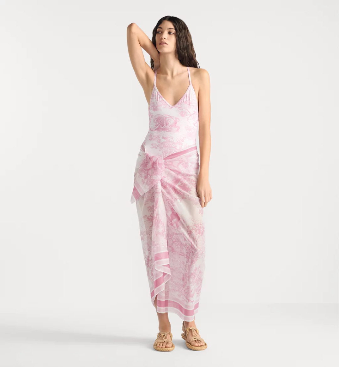 [TOP] Christian Dior One-Piece Swimsuit Set - Pink - 711 Luxury