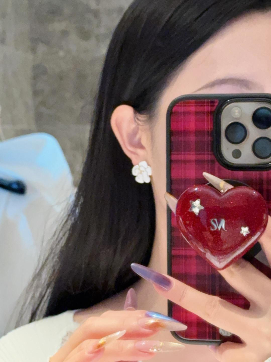 [TOP] CHANEL Earrings - Red