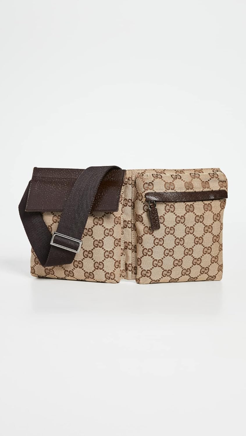Gucci Women's Pre-Loved Belt Bag, Gg Canvas, Brown, One Size
