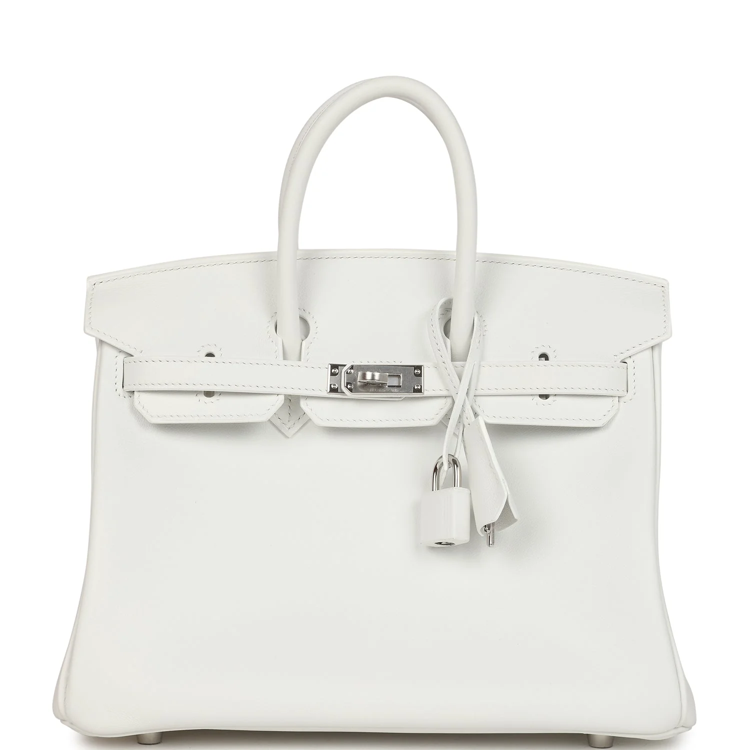 Hermes BirkinNew White Swift Palladium Hardware