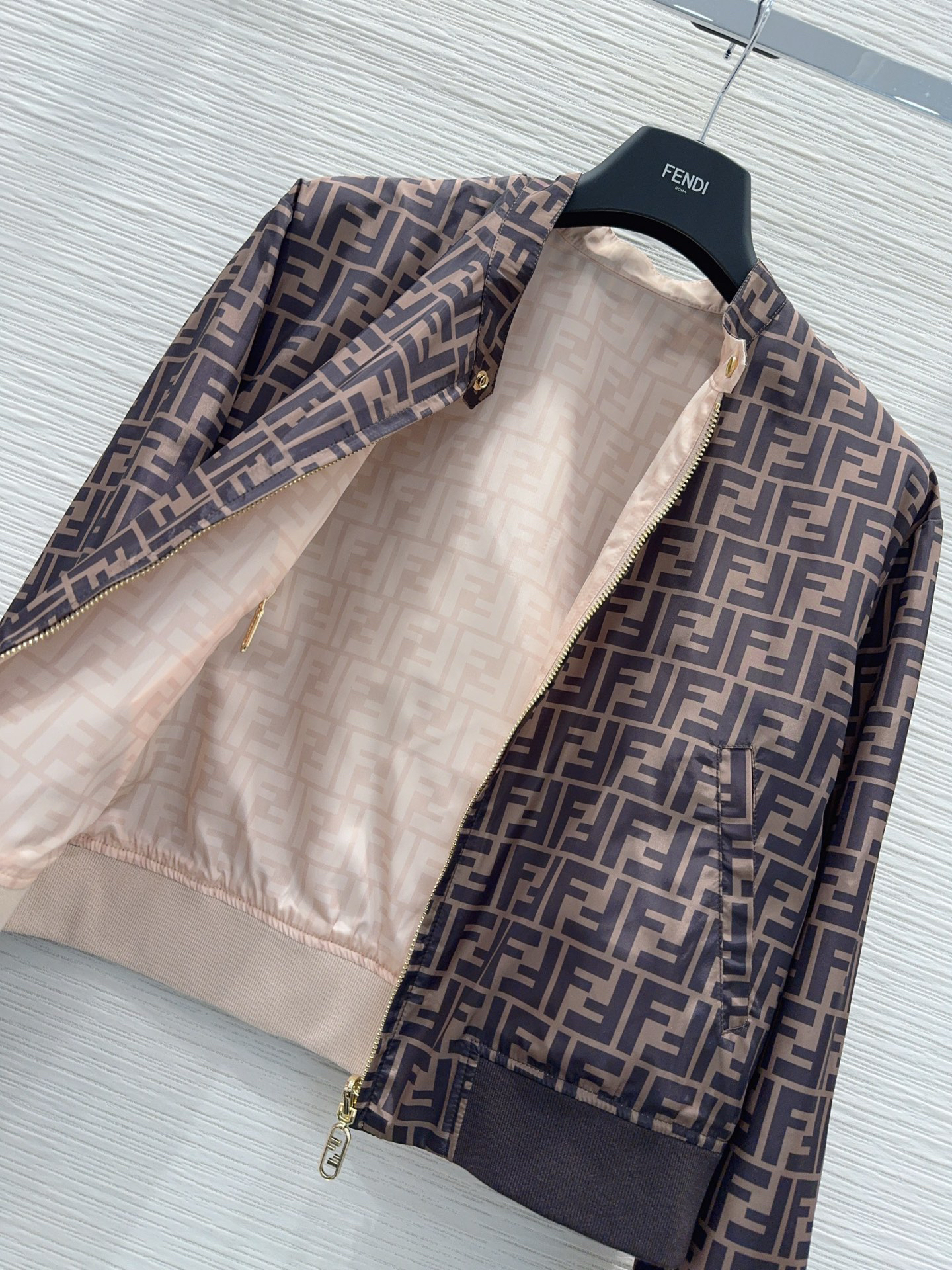 [TOP] FENDI FF Jacket - Brown/Khaki