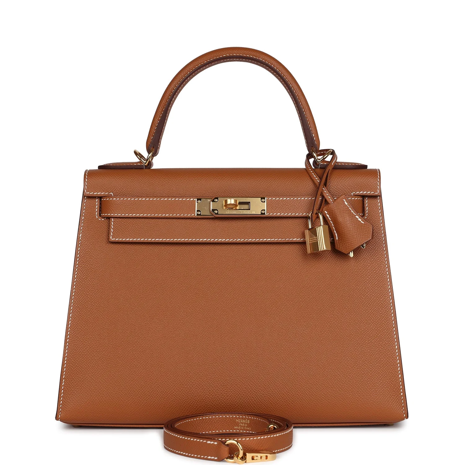 Hermes Kelly Sellier  Gold Epsom Gold Hardware