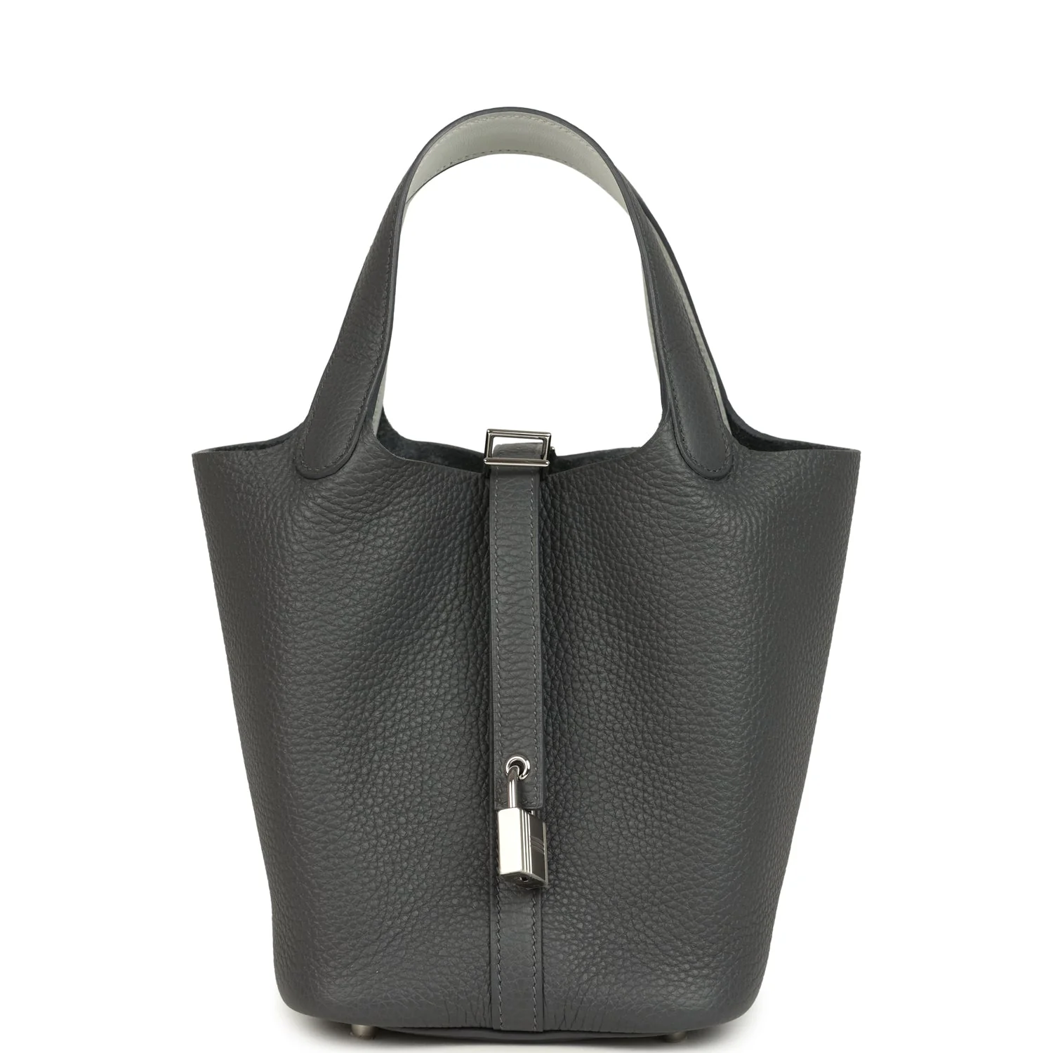 Hermes Picotin Lock  Eclat Ardoise Clemence and Gris Pantin Swift Palladium Hardware