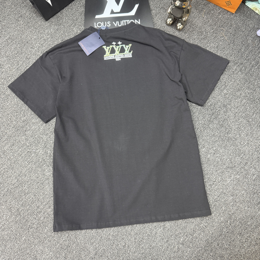 [TOP] Louis Vuitton LV T-shirt - Black