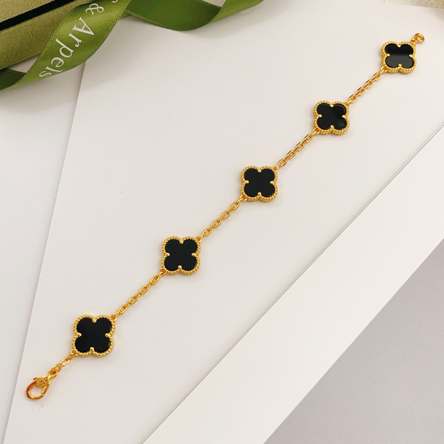 [TOP] Van Cleef & Arpels VCA Bracelet - Black & Gold/Rose Gold - 711 Luxury
