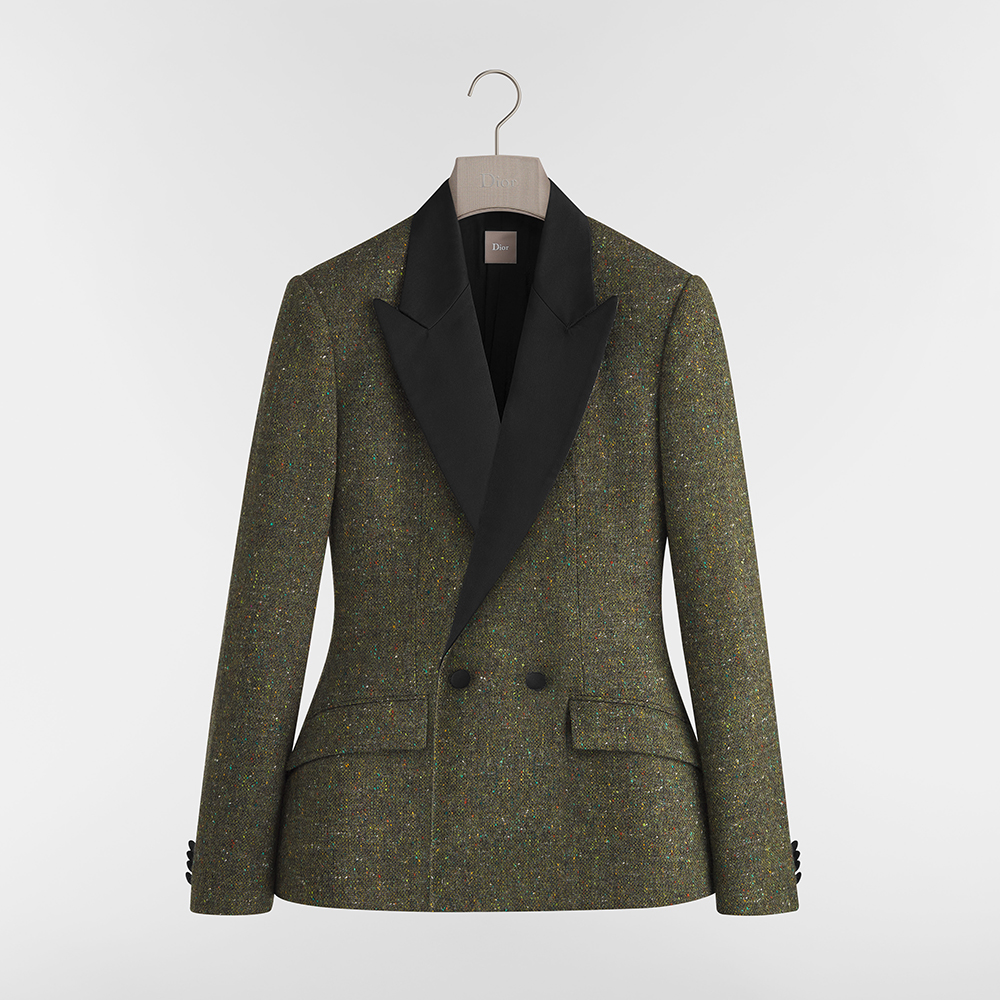 Dior green Clothing DIOR Bar Jacket Green Virgin Wool Tweed #390383 | Nigo Office