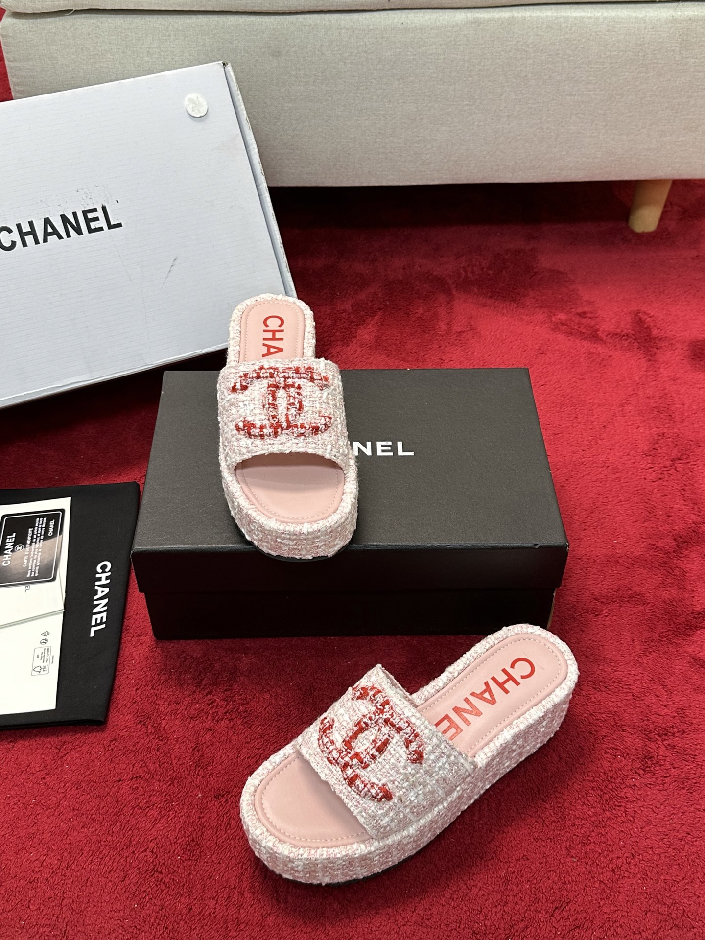[TOP] CHANEL Sandals - Pink