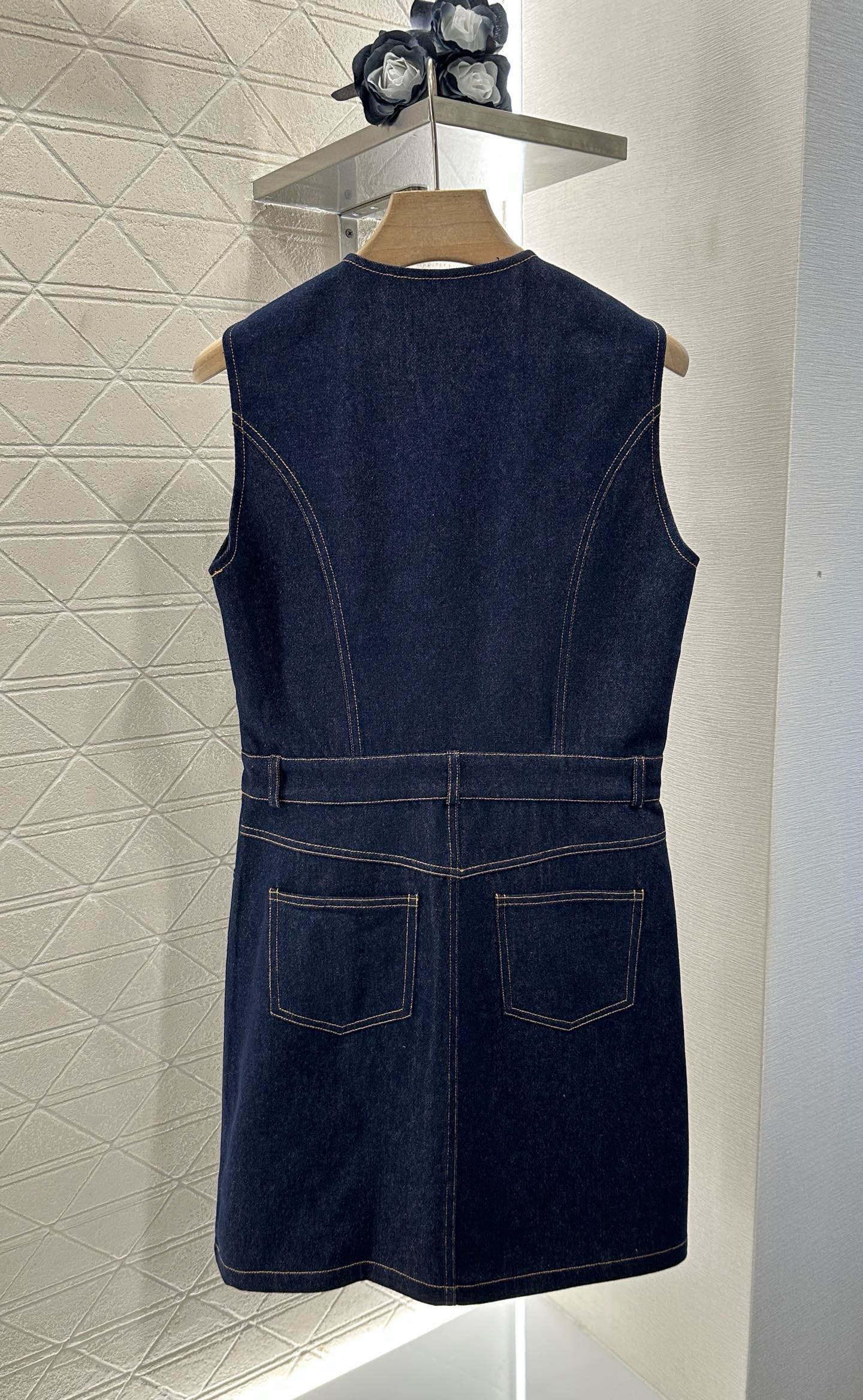 [TOP] Louis Vuitton LV Denim Dress - Blue