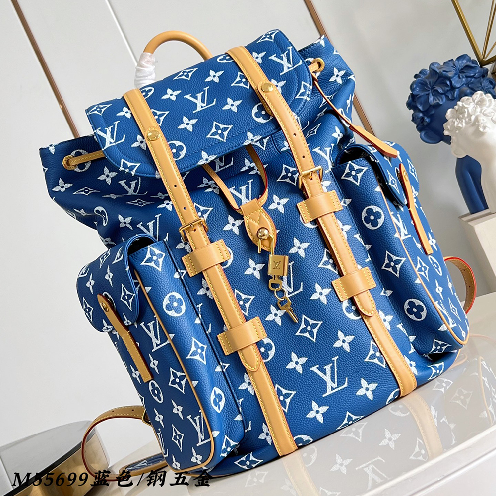 Louis Vuitton Christopher Monogram Taurillon Cow Leather Backpack #378127