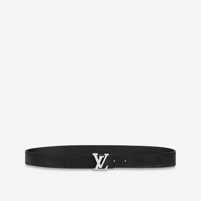 [TOP] Louis Vuitton LV Belt Cowhide 3cm - Black - 711 Luxury
