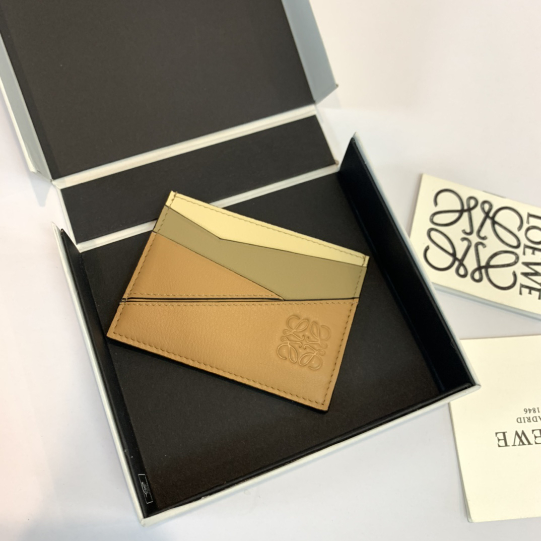 [TOP] LOEWE Card Holder 10.5*7.5cm - Brown