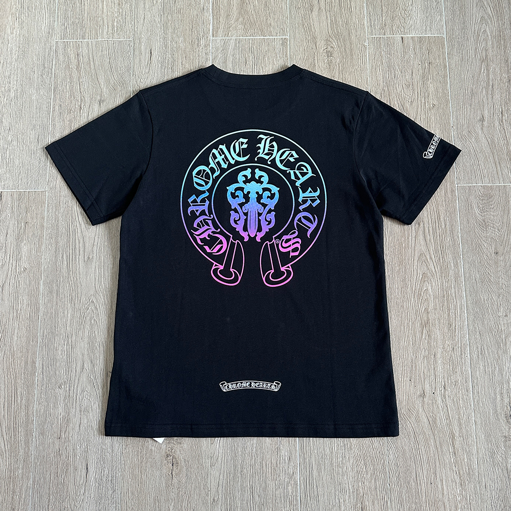 Chrome Hearts Sword Gradient Horseshoe Print T-shirt #388197