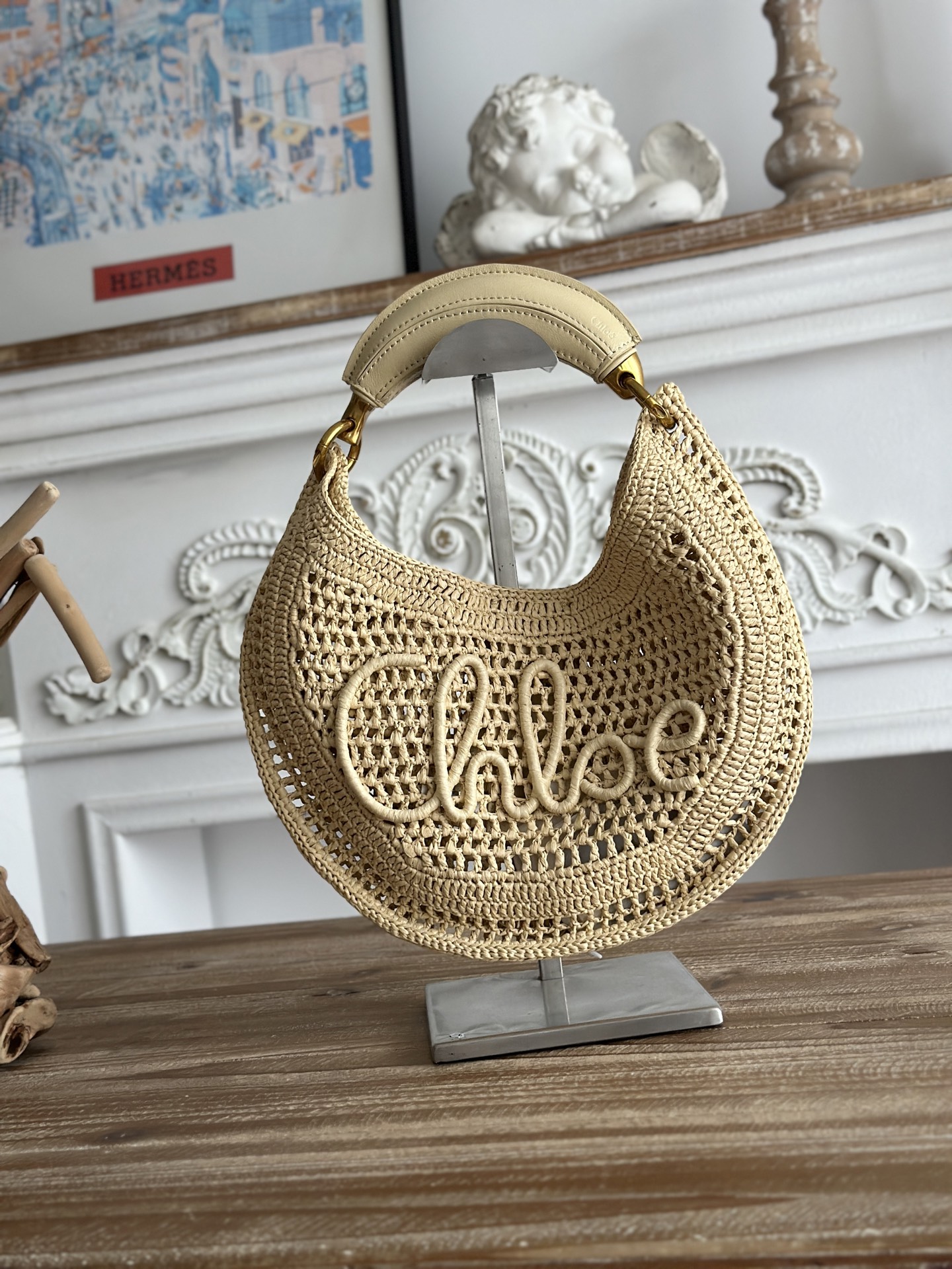 [TOP] Chloe Summer Banana Hobo Bag 36*21.5cm - Beige - 711 Luxury