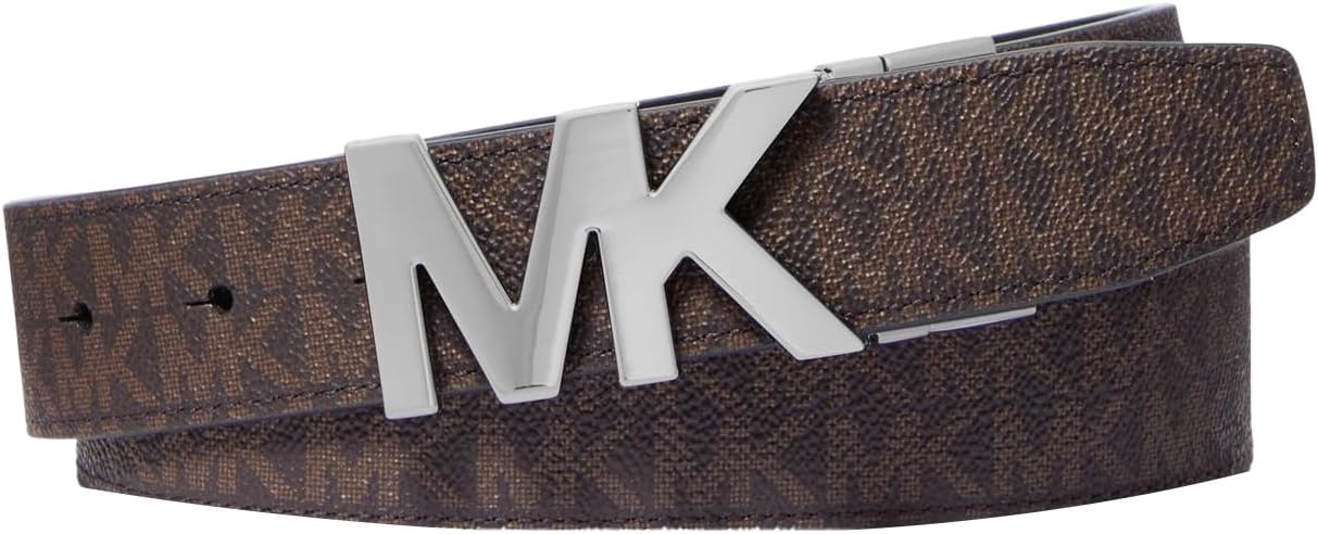 Michael Kors mens 34mm Reversible Mk Buckle Belt