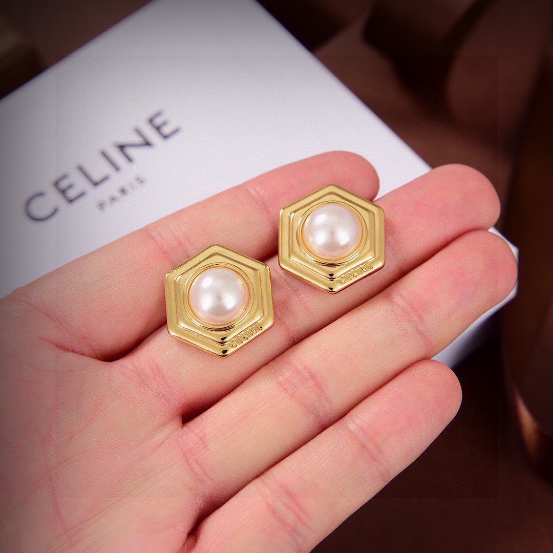 [TOP] CELINE Earrings - Gold - 711 Luxury
