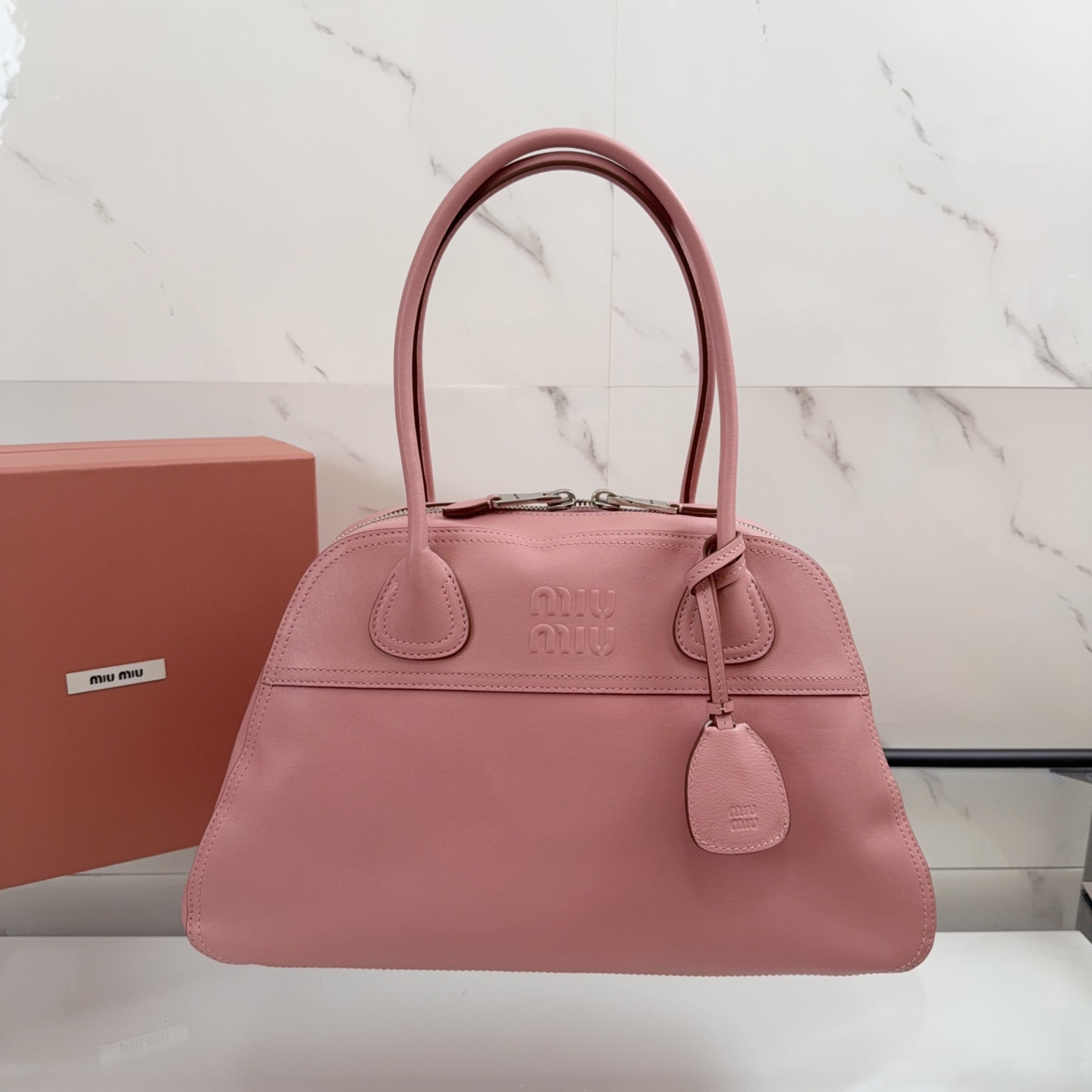 [TOP] Miu Miu Vivant Handbag  40X24X13CM - Pink - 711 Luxury