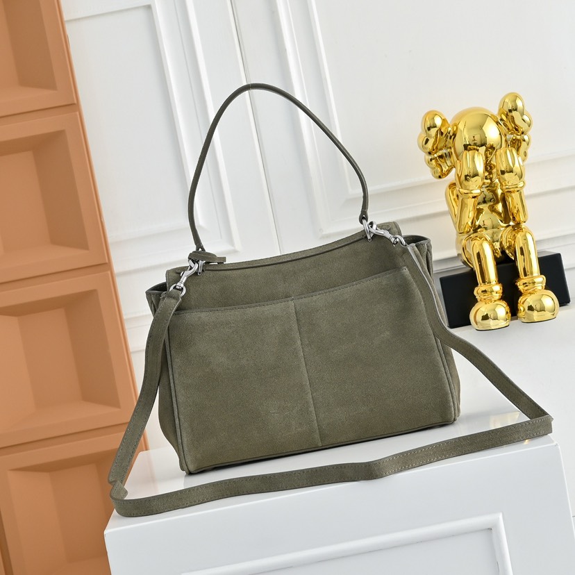 [TOP] BALENCIAGA Rodeo Bag 29x20x10cm - Green & SHW - 711 Luxury