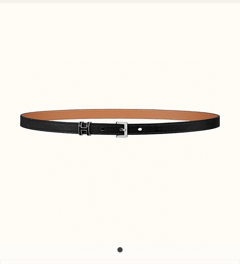 [TOP] HERMES Epsom Calfskin Belt 15mm - Black and Brown - 711 Luxury