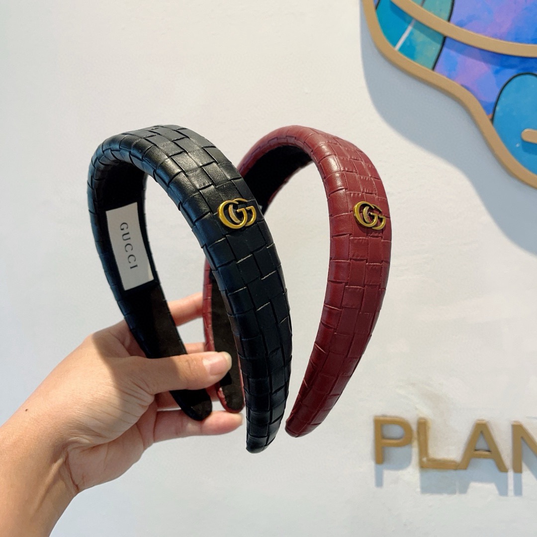 [TOP] GUCCI Classic Hairband - 2 Colors - 711 Luxury