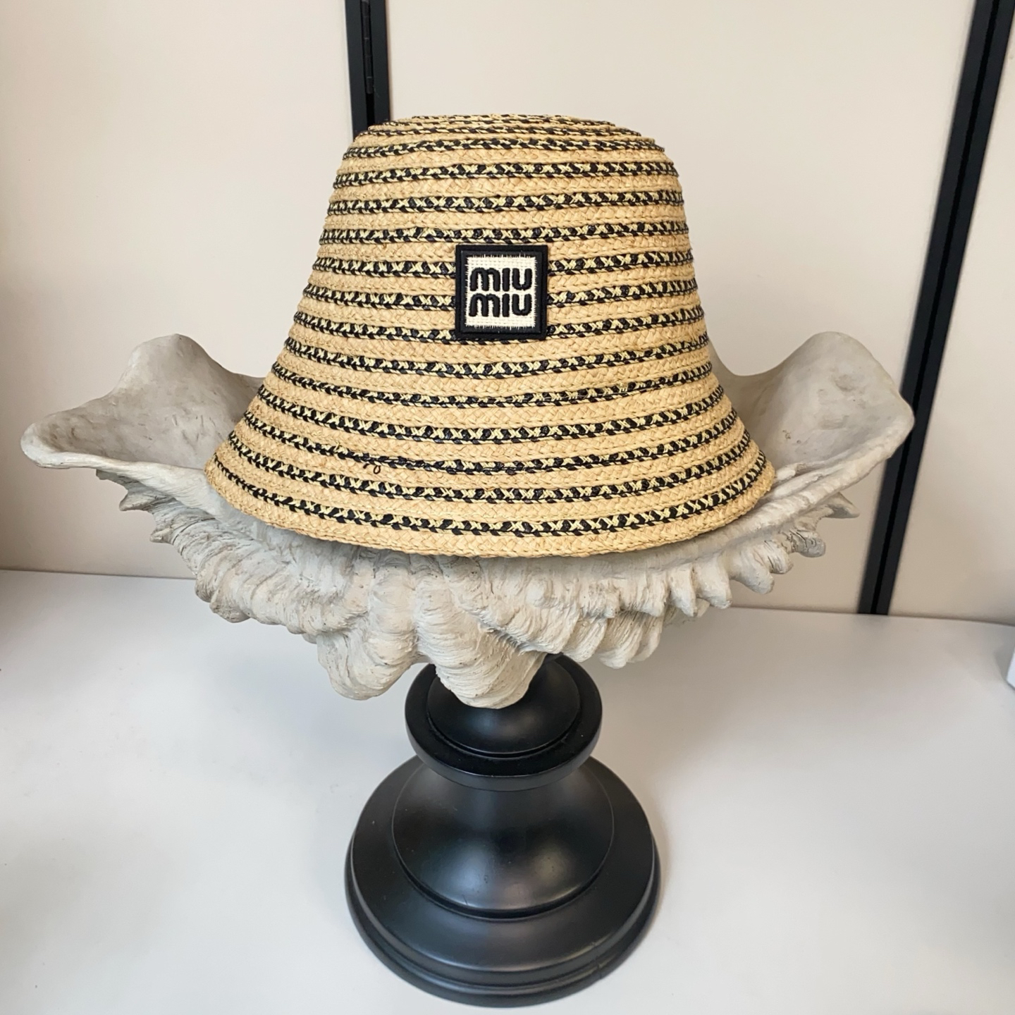[TOP] Miu Miu Weaving Hat - Khaki - 711 Luxury
