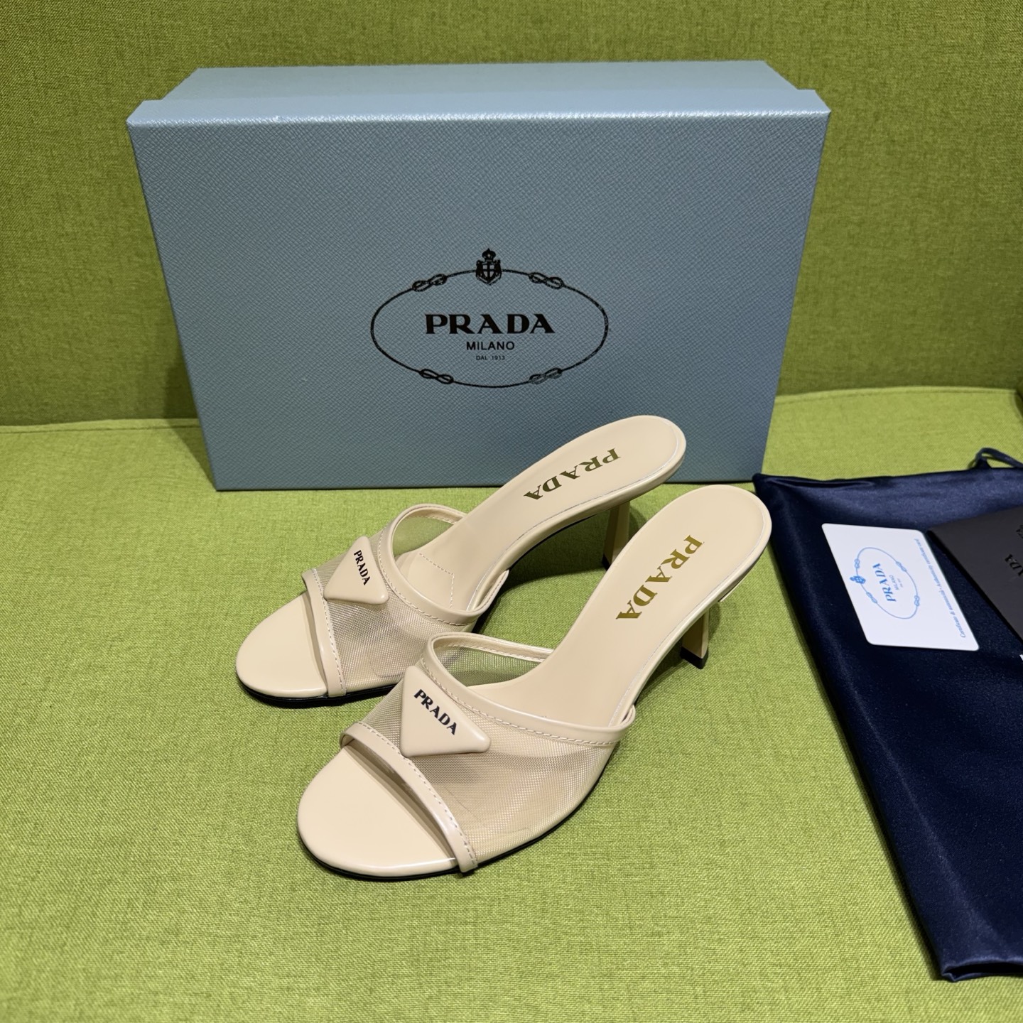 [TOP] PRADA 7.5cm High Heel Slippers - Pink - 711 Luxury