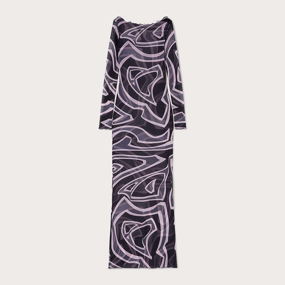 PUCCI Marmo Print Tulle Dress #386820